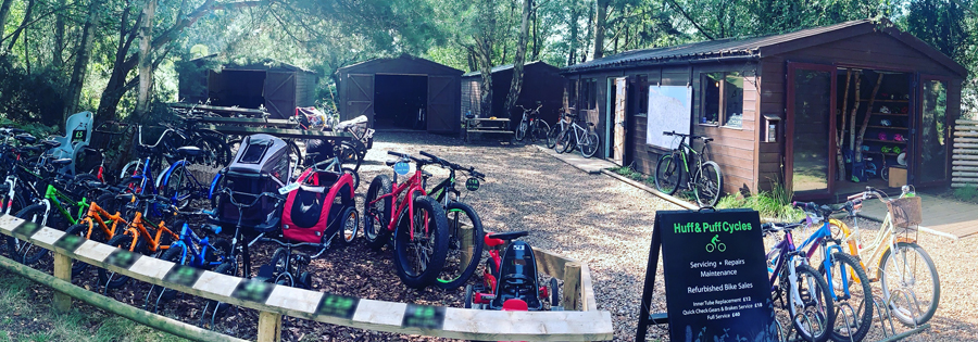 Bike standing in a cornfield