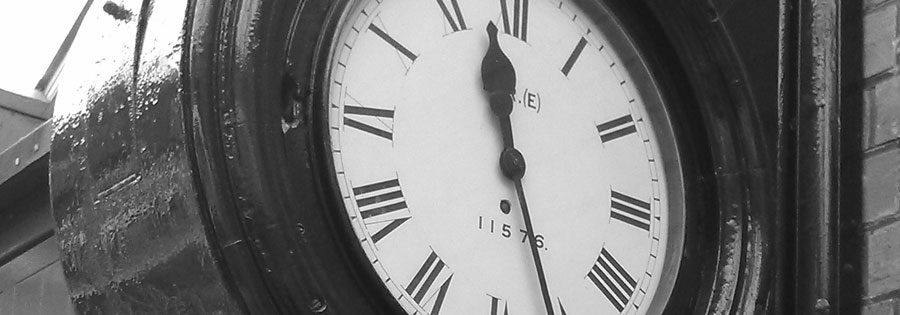 Sheringham Station clock